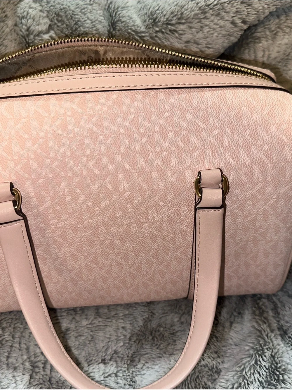 Michael Kors Pale Pink Signature Satchel